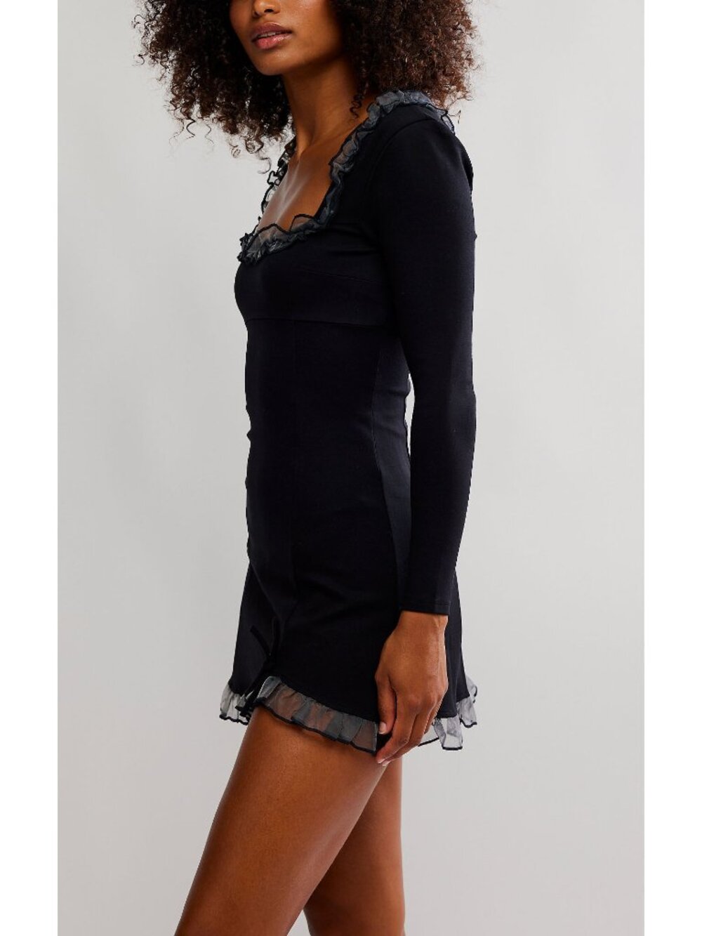 🎉LAST CHANCE🎉 FREE PEOPLE Lucette Mini / Smoked Black - Picture 4 of 6